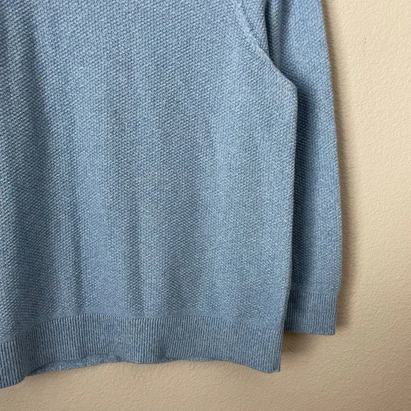 Lululemon Sweater Mens XS Blue Textured Knit Crewneck Coolmax Pullover M3ENFS - Picture 6 of 11